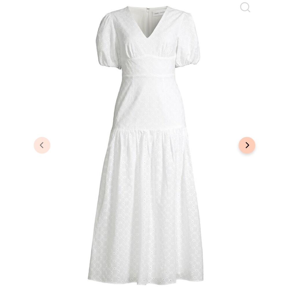 Fame and Partners Eyelet Midi Dress